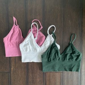 Set of three Ali Yoga Delight Sports Bras
